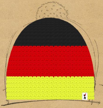 Bild der Häkelmütze mit dem Namen