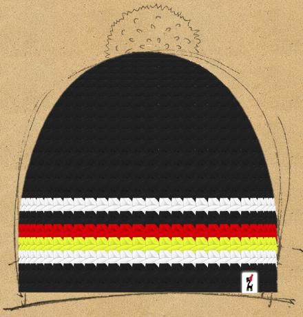 Bild der Häkelmütze mit dem Namen